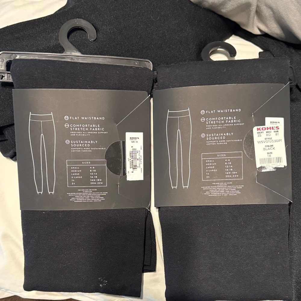 Simply Vera Vera Wang Black Leggings